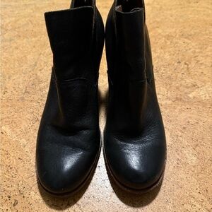 Kork-Ease Black Leather Ankle Boots